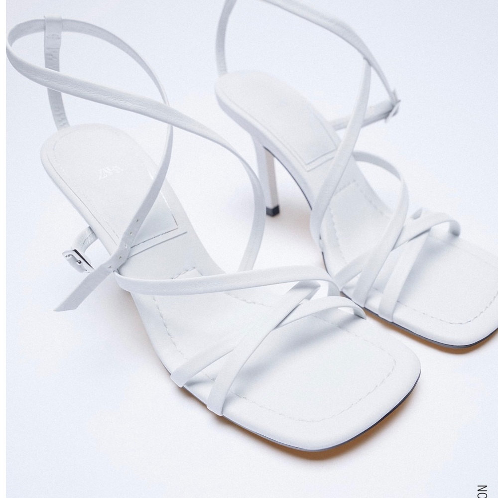 Zara strappy sandal heels